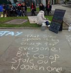 Co-op evicts young homeless people from grass verge in Manchester